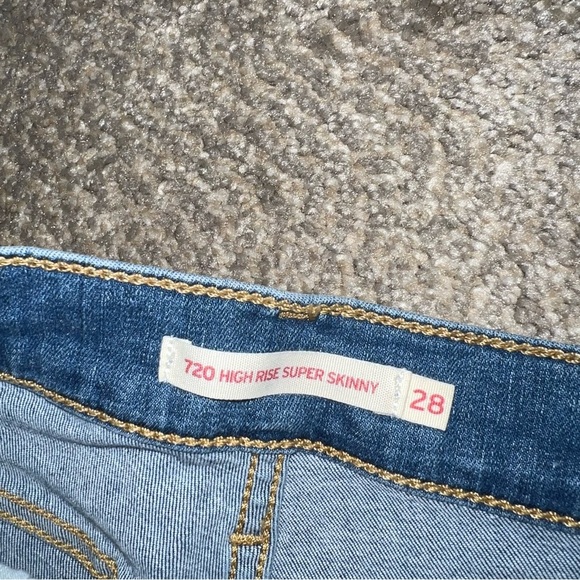 Levi's - 720 High Rise Super Skinny Jeans - 28 - Picture 5 of 5
